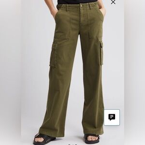 Sanctuary Olive Green Wide-Leg Cargo Pants